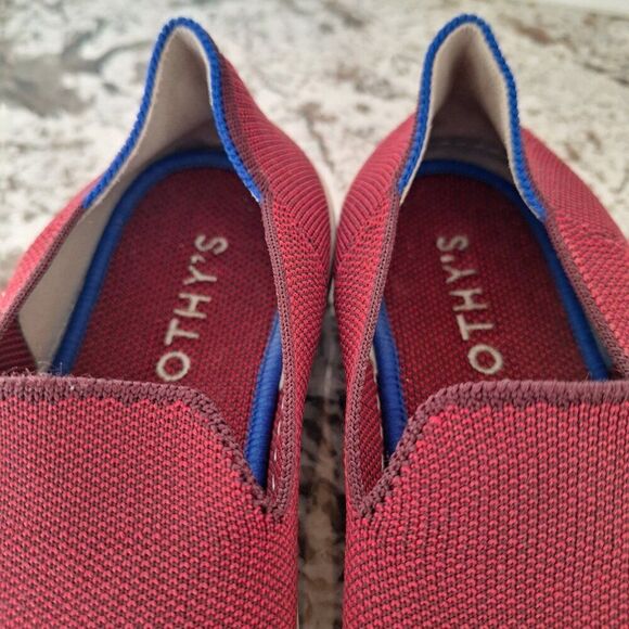 Rothys garnet red slip on sneakers size 7 - Picture 6 of 9